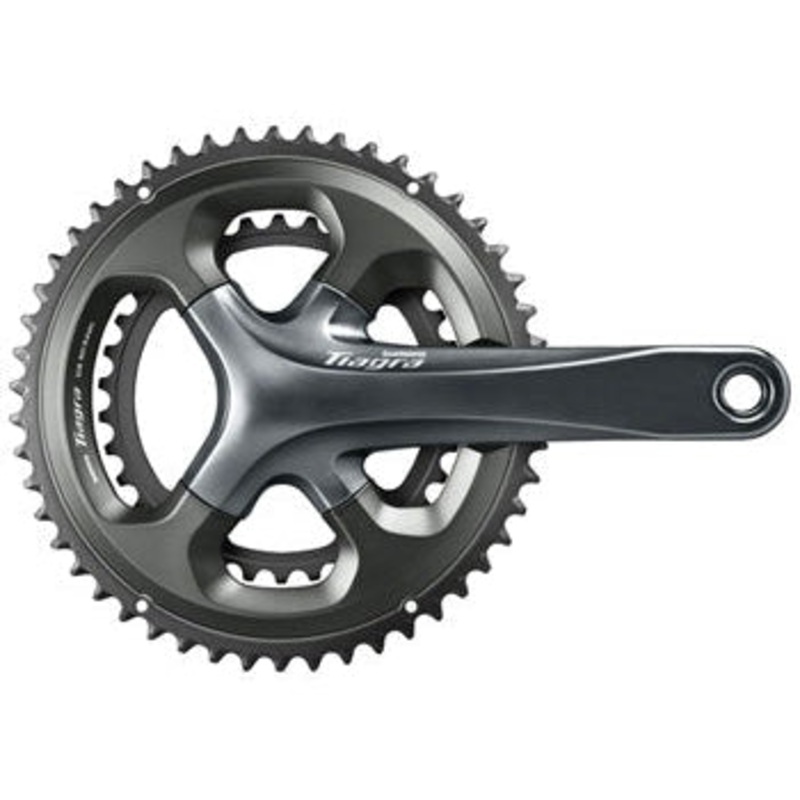 Tiagra FC-4700 Crankset – 165mm 10-Speed 50/34t 110 Asymmetric BCD Hollowtech II Spindle Interface Gray