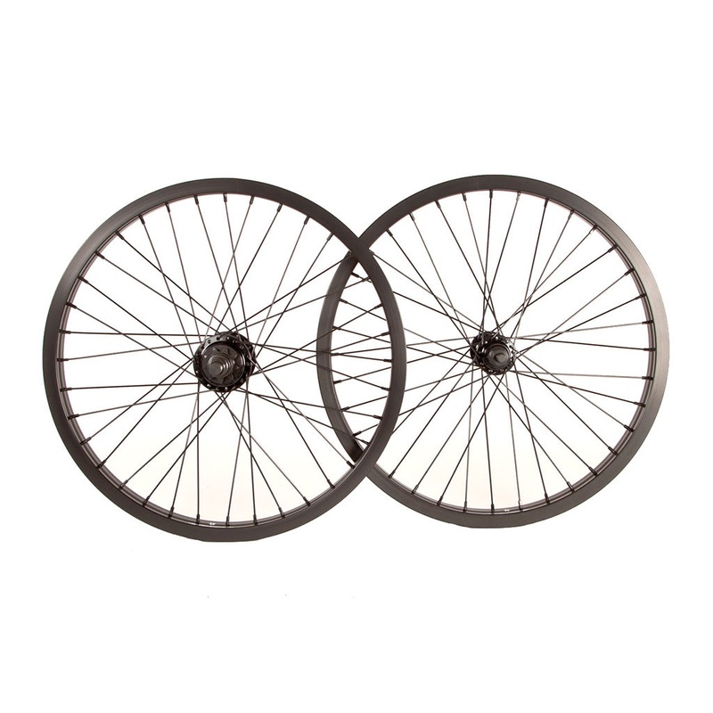 Fit OEM BMX Freestyle Wheelset-20″-36H-9T LHD Black