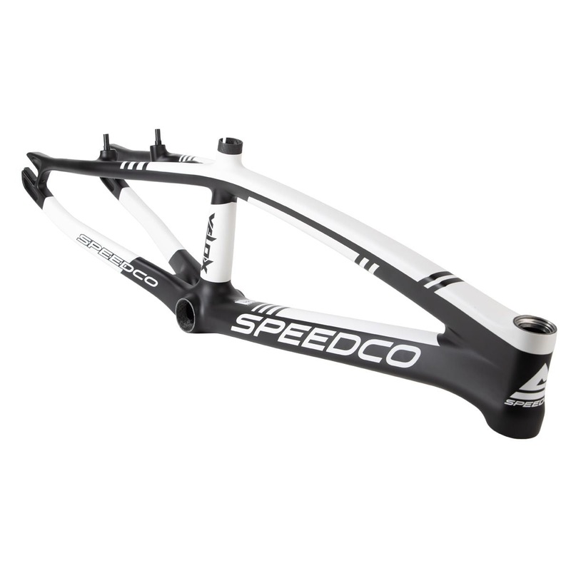 Speedco Velox V3 Carbon BMX Race Frame-Matte White Expert (19.25″TT)