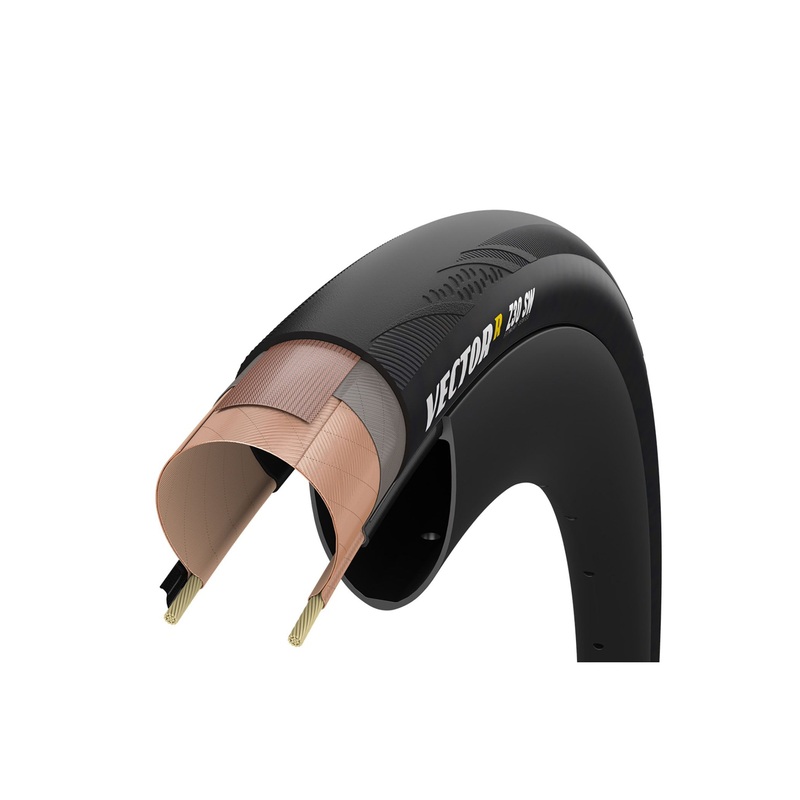 Goodyear VectorR Z 30/35 SW Tire 700c Tubeless Designed for ZIPP Rims Black 700c x 30mm