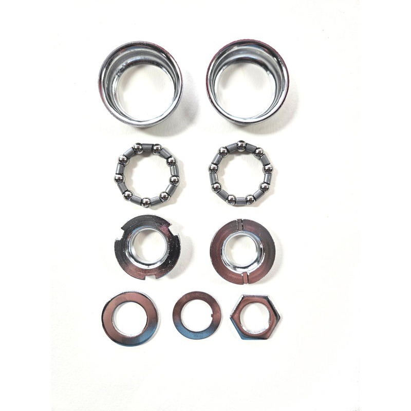 Tange BB220ST American Bottom Bracket – 24tpi – f/ One Piece Crank – Chrome