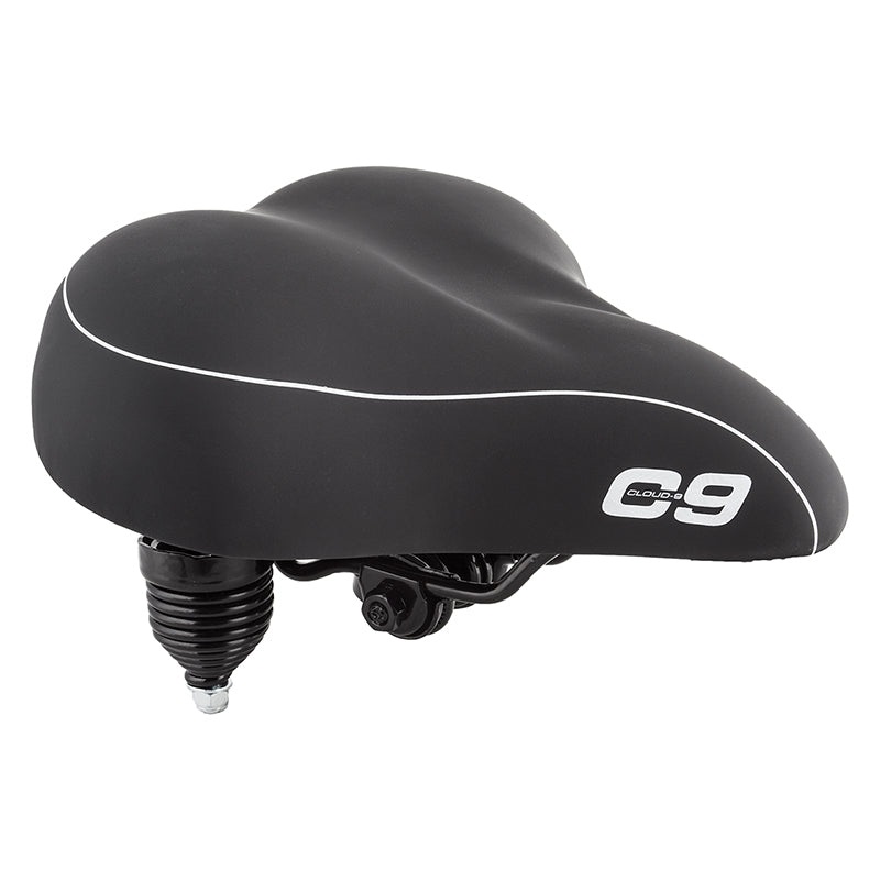 Cloud-9 Cruiser Anatomic Cruiser Steel Multi-Stage Foam Soft Touch Vinyl WR Coil Spring Black 10.5×10.5`