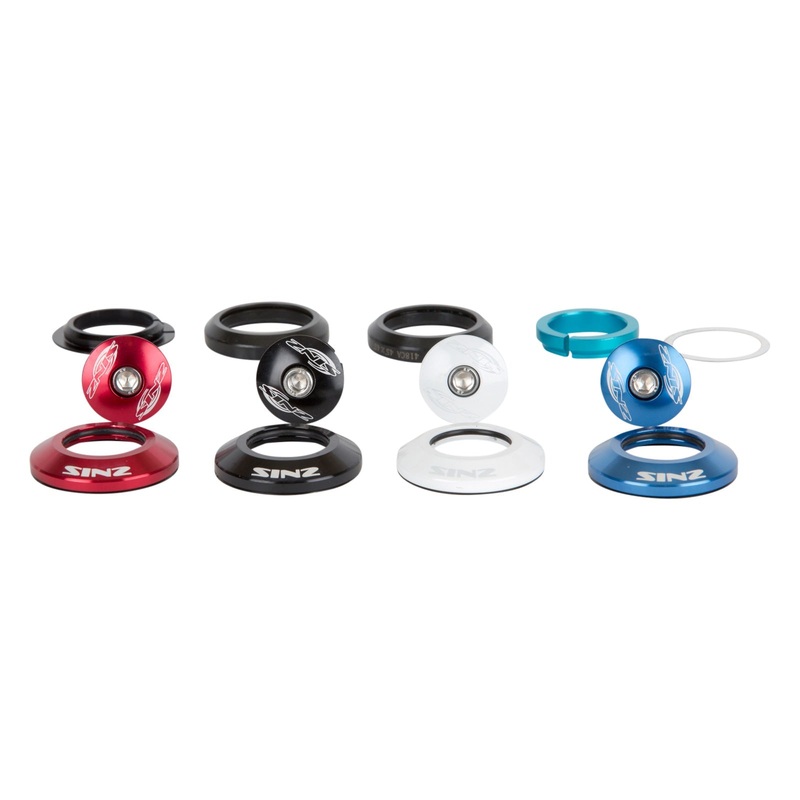 Sinz Integrated Step-Down BMX Headset-Black 1 1/8″-1″ Step-Down