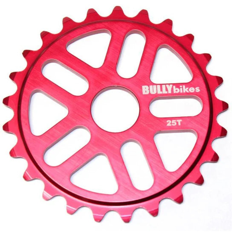 Bully 25t BMX Sprocket Chainwheel – Red – USA Made