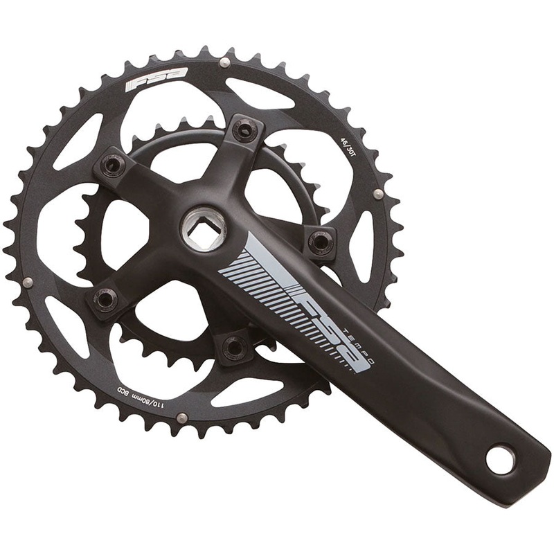 FSA Tempo Crankset 50/34T 172.5mm JIS N10 – Black