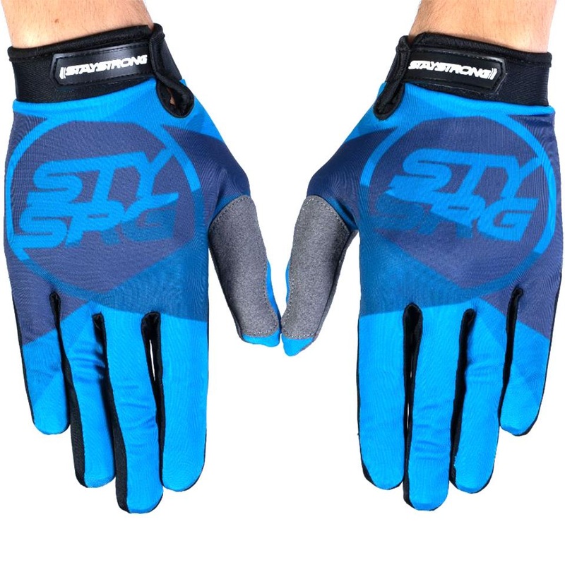 Stay Strong Tricolour Gloves – Blue X Large