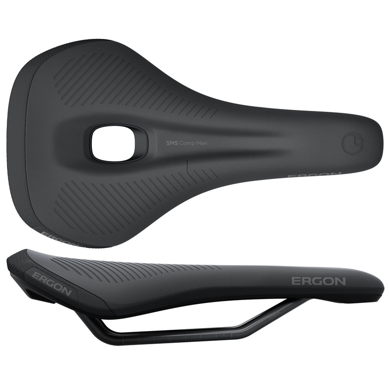 Ergon SMS Comp Saddle – TiNox SL Black Mens Small/Medium