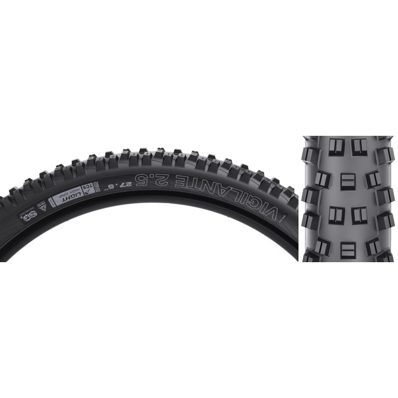 WTB Vigilante Tire – 27.5 x 2.5 TCS Tubeless Folding BLK Light/High Grip TriTec SG2
