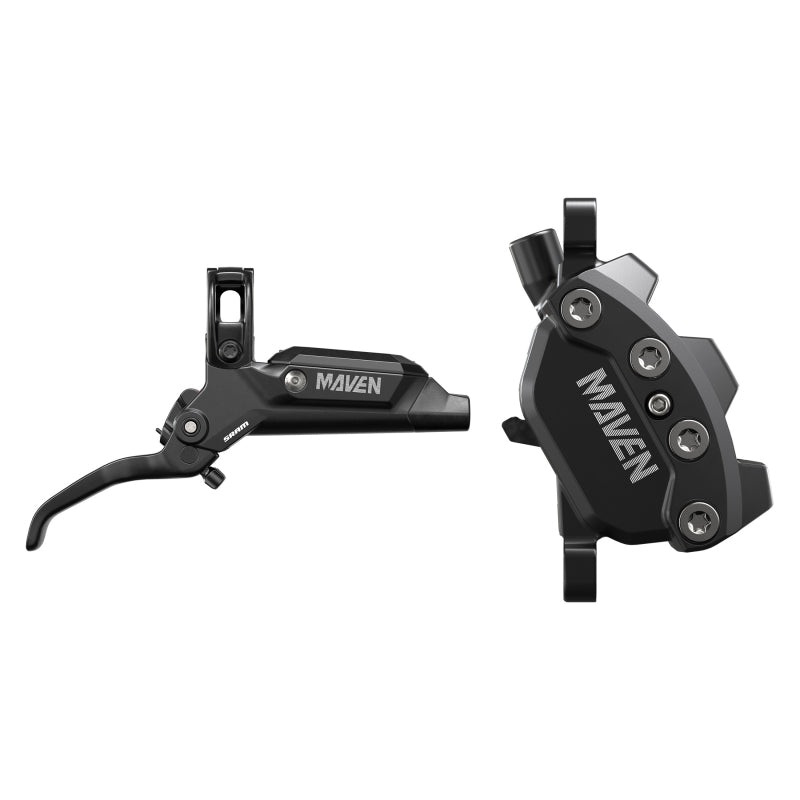 SRAM Maven Base Disc Brake Lever – Rear Front 2000mm Hose Post Mount 4-Piston Aluminum Lever SS Hardware Diffusion BLK A1