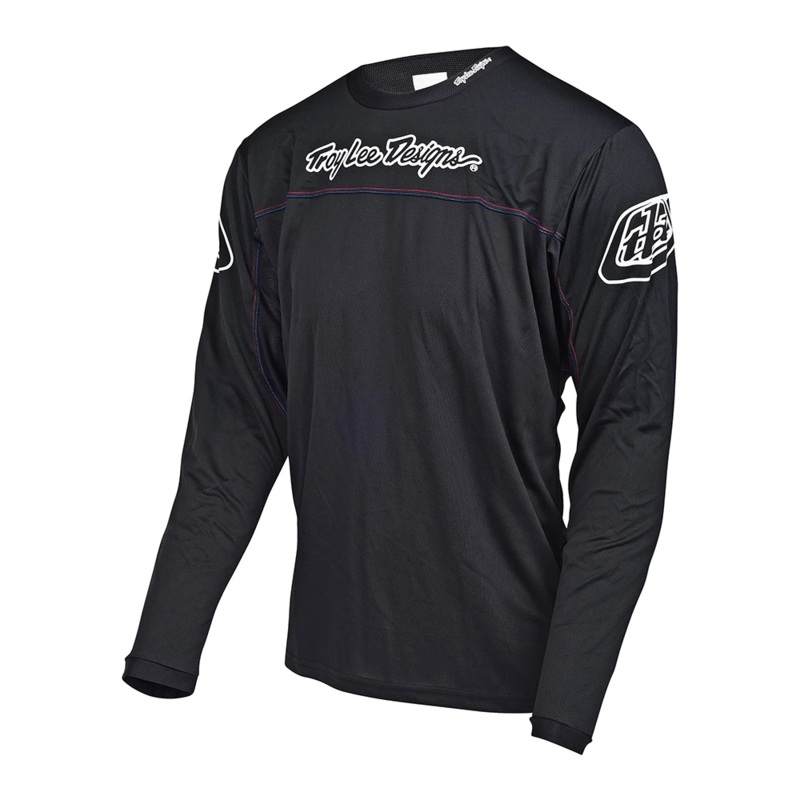 Troy Lee Designs Sprint BMX Race Jersey-Solid Black Adult Large