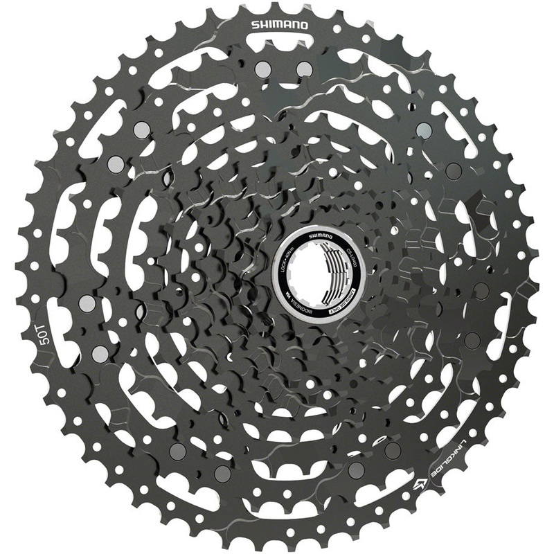 Shimano CUES  CS-LG400-11 Cassette – 11 Speed, 11-50t, LINKGLIDE, Black