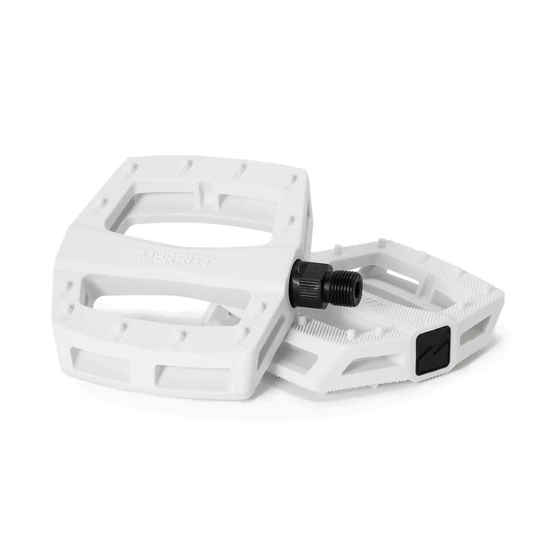 Merritt BMX P1 PC Platform Pedals – 9/16″ – White