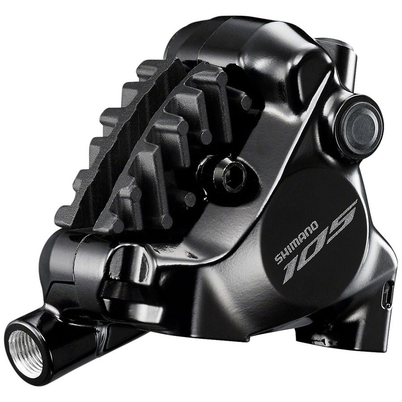 105 BR-R7170 Road Hydraulic Disc Brake Caliper – Rear, Flat Mount, L03A Resin Pads with Fins