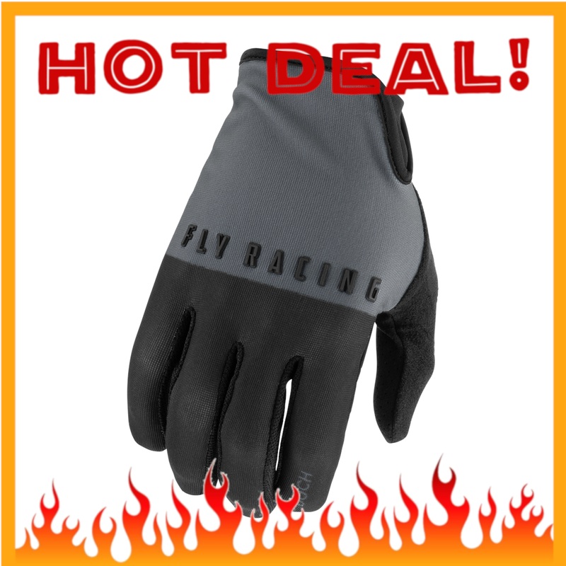 Fly Media BMX Gloves – Size 8 / Men’s Small  – Black/Gray