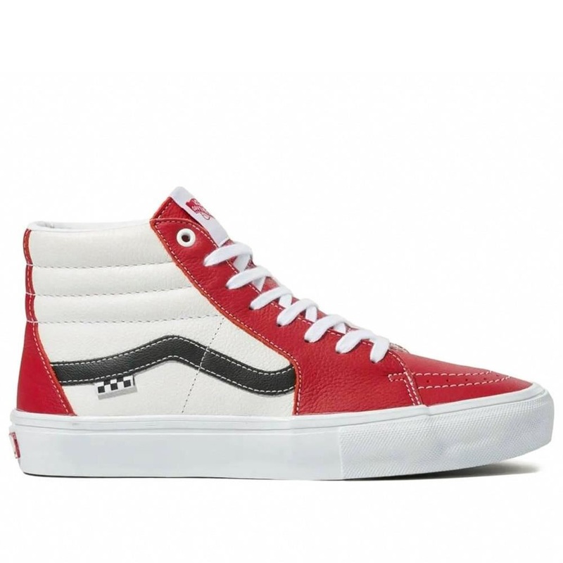 Vans Skate Sk8-Hi Sport Leather – Chilli Pepper/White US 10