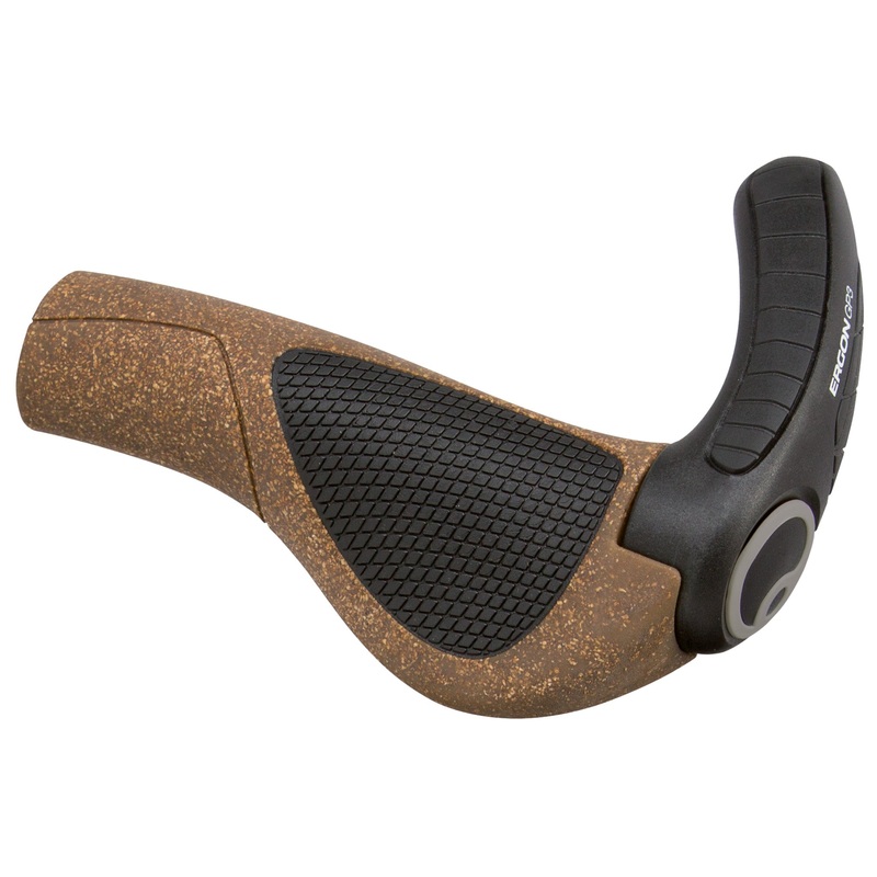 Ergon GP3 Evo BioKork Grips – Lock-On Large Black/Tan