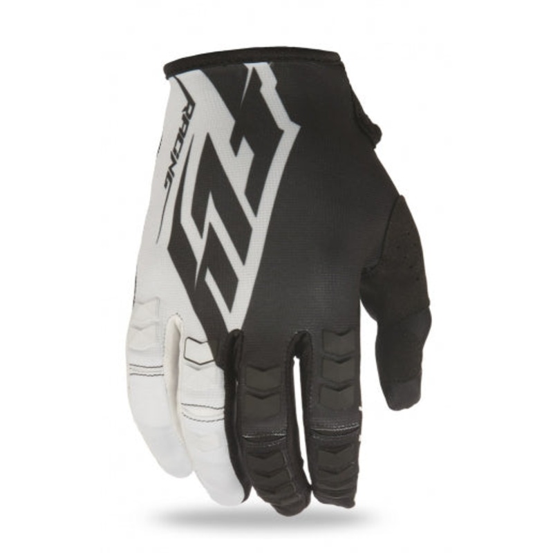 Fly Racing 2016 Kinetic Glove-Black/White Youth XXX-Small (1)