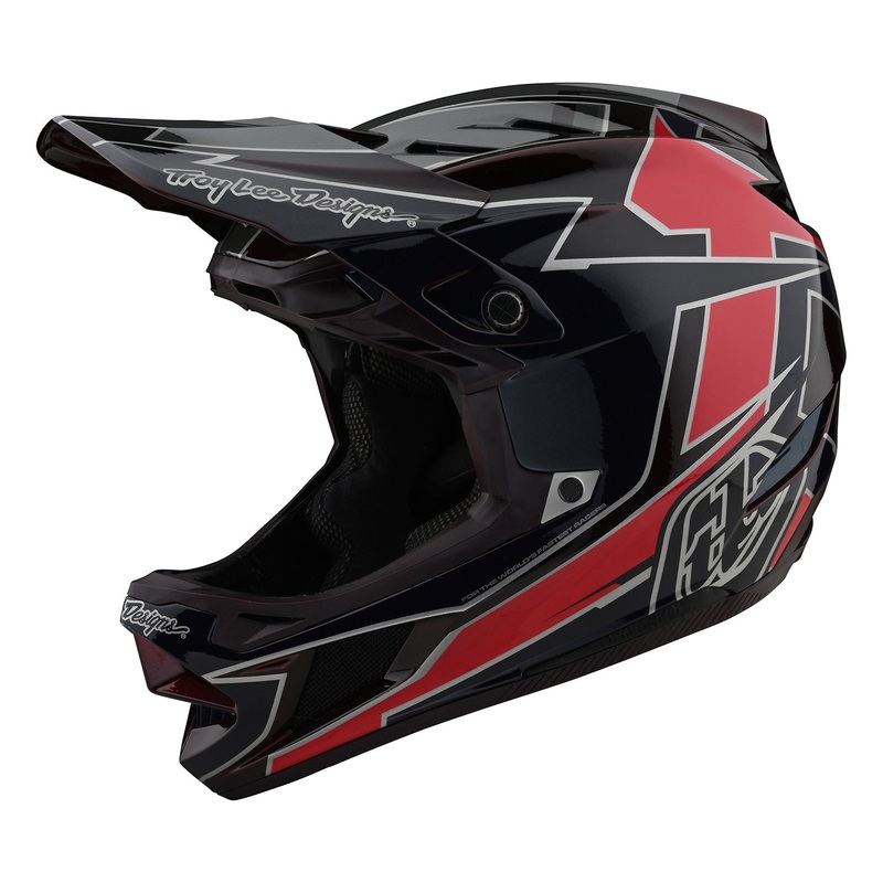 Troy Lee Designs D4 Composite MIPS Graph BMX Race Helmet-Red Large
