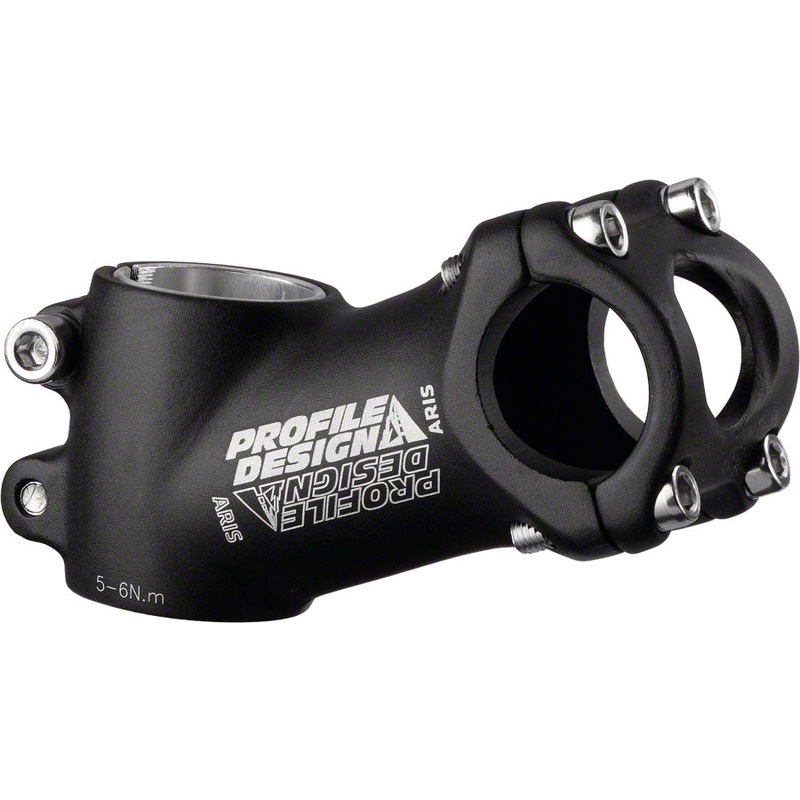Profile Design Aris Stem – 80mm 26 Clamp +/-25 1 1/8″ Aluminum Black