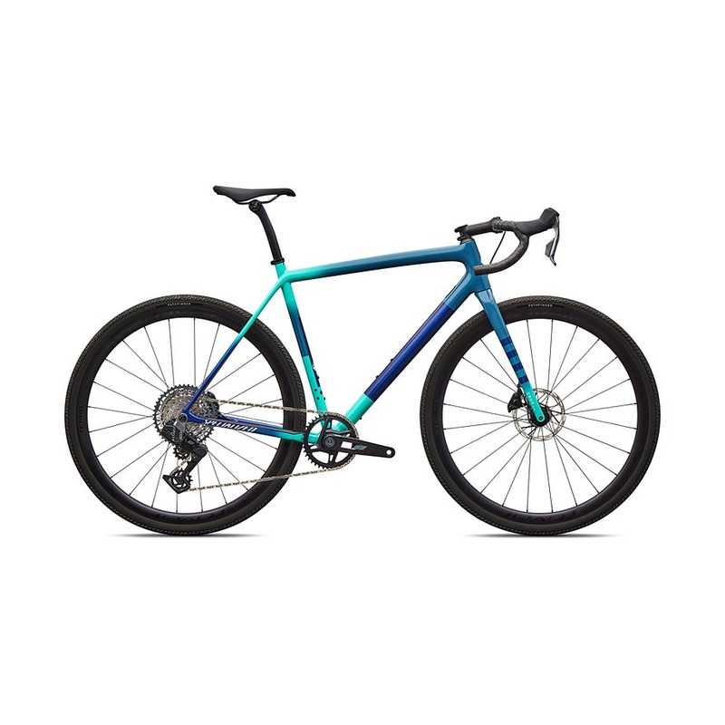 2026 Specialized Crux Expert Axs Bike Grey Blue/Lagoon Blue/Dune White/Majesty Blue 52