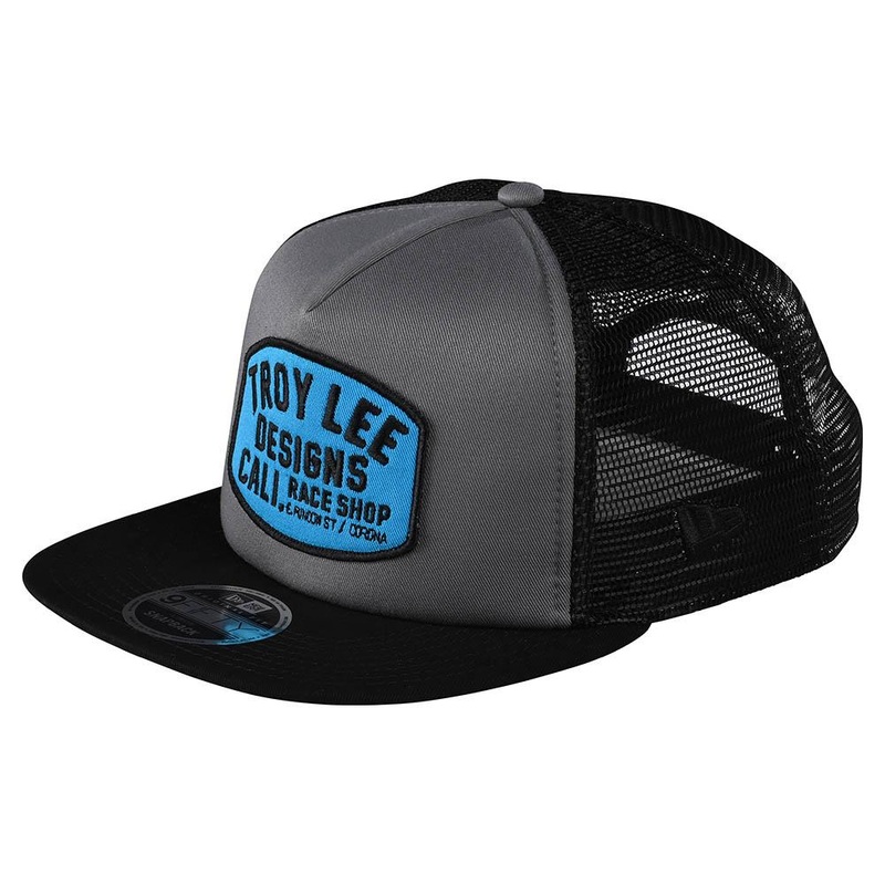 Troy Lee Designs Blockworks Snapback Hat-Graphite/Black