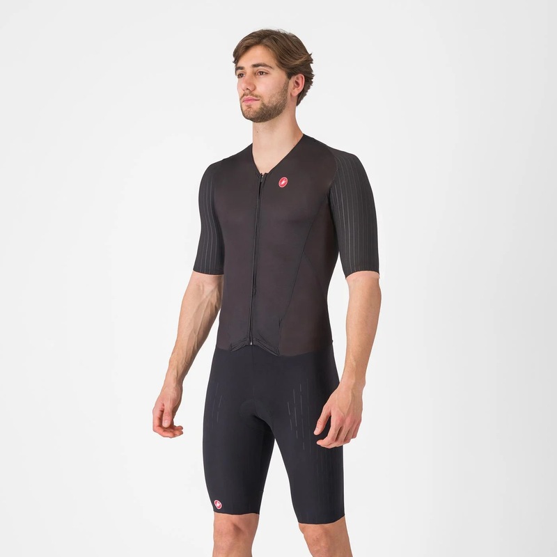 2025 Castelli Free Sanremo 3 Short Sleeve Triathlon Suit Black XS