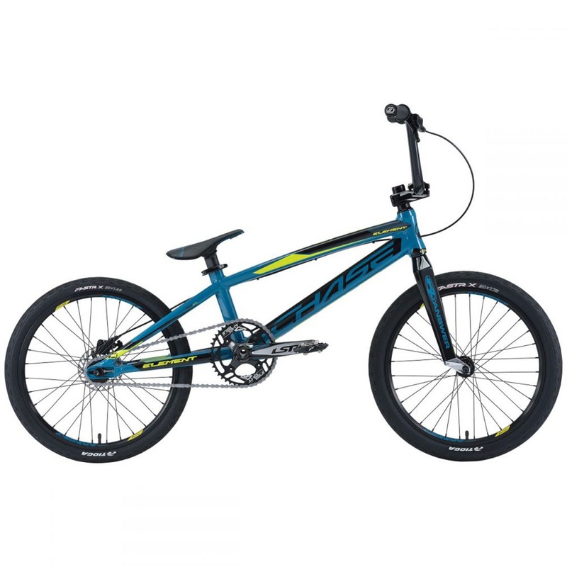 Chase Element Pro BMX Race Bike-Petrol Blue/Black/Neon Yellow