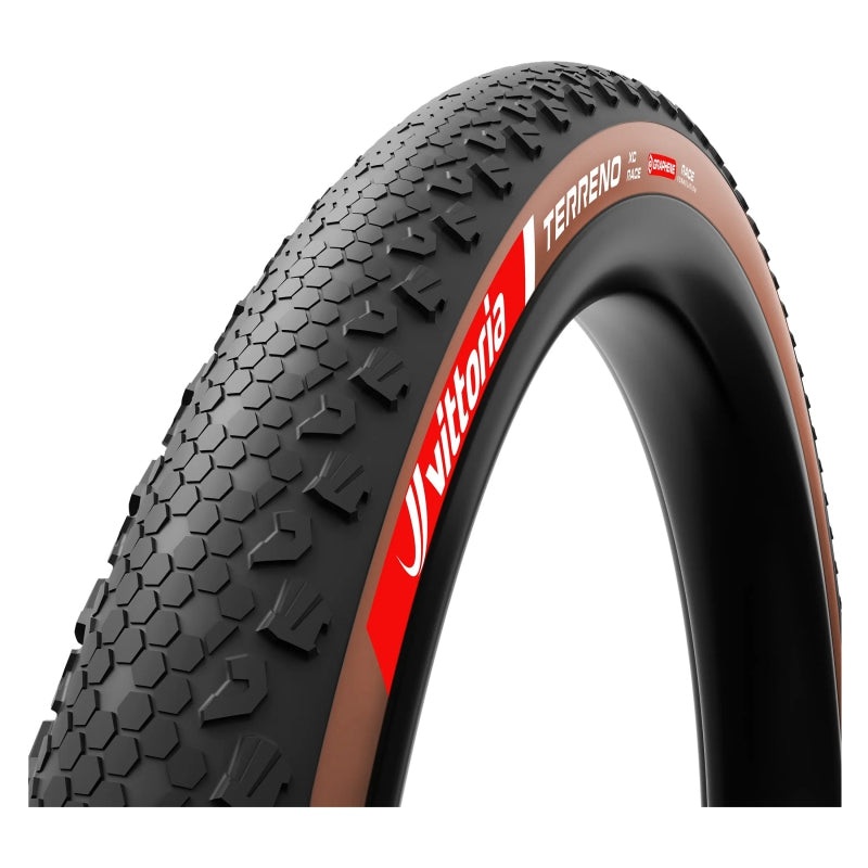Vittoria Terreno XC Race Tire – 29 x 2.40 Tubeless Folding BLK/Brown Race Graphene + Silica