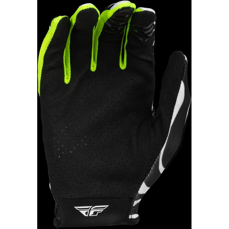 FLY RACING Lite Uncaged Gloves Black/White/Neon Green Xl