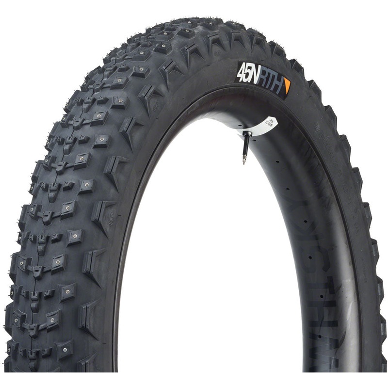 45NRTH Dillinger 4 Tire – 26 x 4.2, Tubeless, Folding, Black, 60 TPI, 168 Carbide Steel Studs