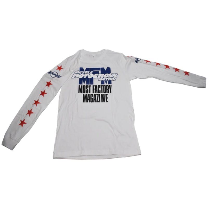 Bicycle Motocross Action “Most Factory Magazine” Jersey White/Small