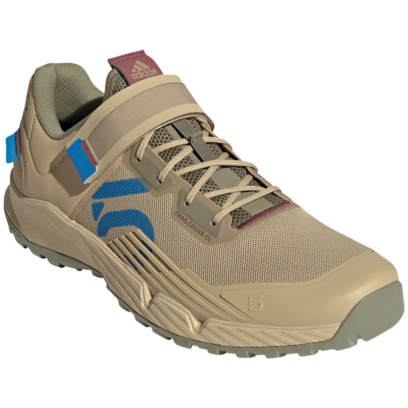 Five Ten Trailcross Mountain Clipless Shoes – Men’s Beige Tone/Blue Rush/Orbit Green 10