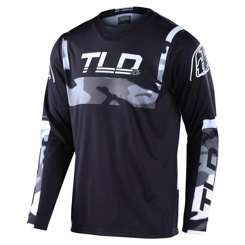 Troy Lee Designs Sprint Brazen BMX Race Jersey-Camo Gray Adult Large