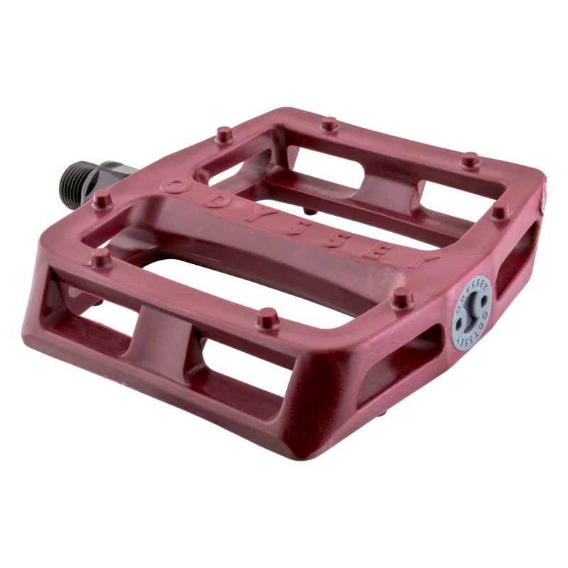 Grandstand V2 PC Pedals – Platform Composite/Plastic 9/16″ Maroon