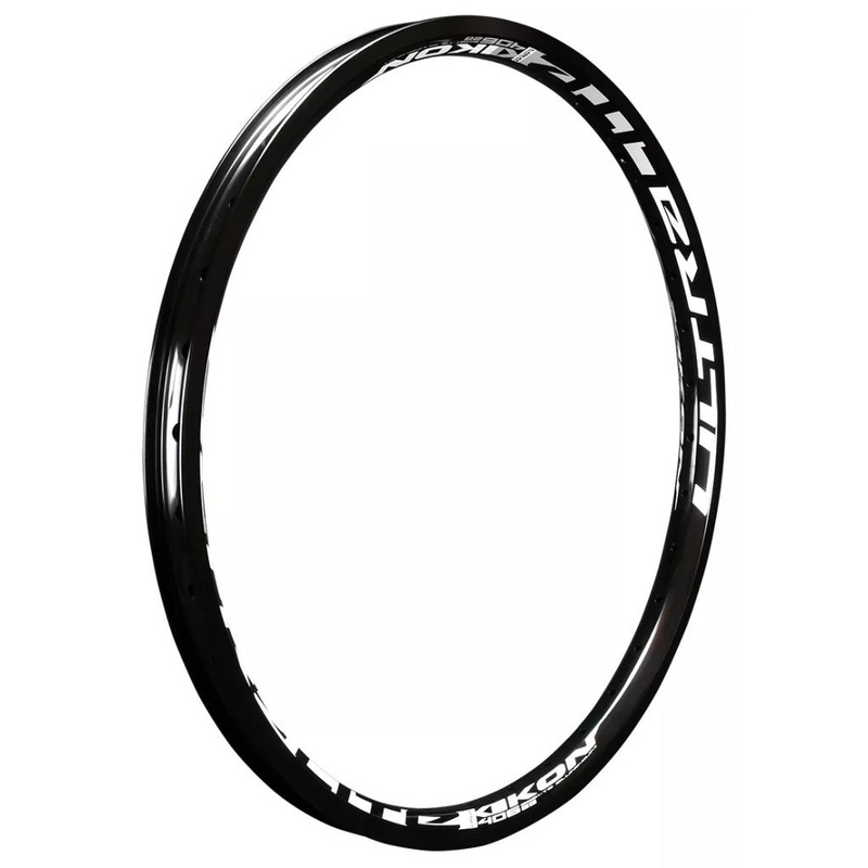 IKON BMX UltraLite Rear Rim-20×1.75″ 36H Black/White