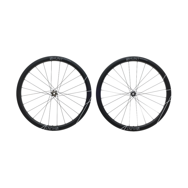 Hunt 42 Limitless Gravel Aero Carbon Tubeless 700c Wheelset