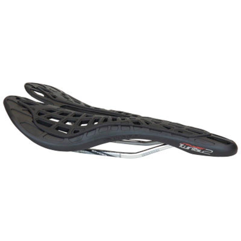 Tioga Saddle,Spydr Twintail 2 Dualtech Carbonite,Crmo,Blk Spyder Twin-Tail 2 Crmo  Saddles NA Black