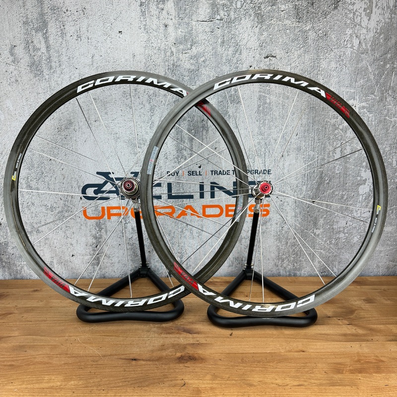 Corima Viva S 34mm Carbon Tubular Rim Brake 11-Speed Bike Wheelset 700c 1235g