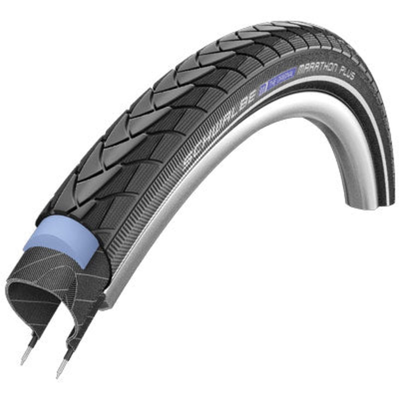 Schwalbe Marathon Plus 700X25C Wire Rflx Smrtgrd Marathon Plus  Tires  700C 700c Black