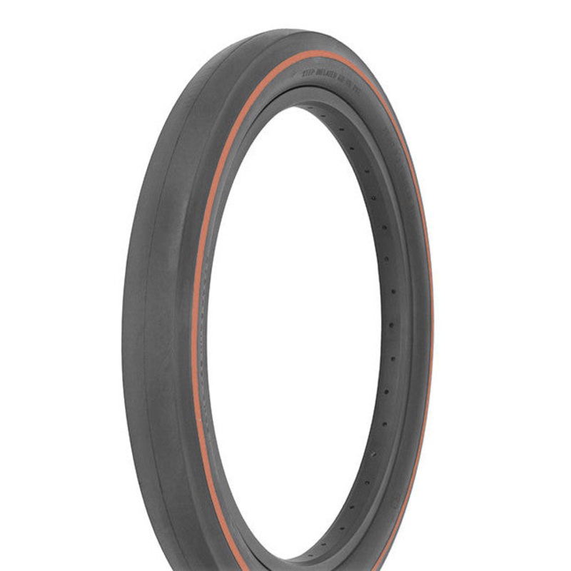 20×2.125 “WIDE TREAD” Innova Slick Tread Tire – Black w/ Red Line