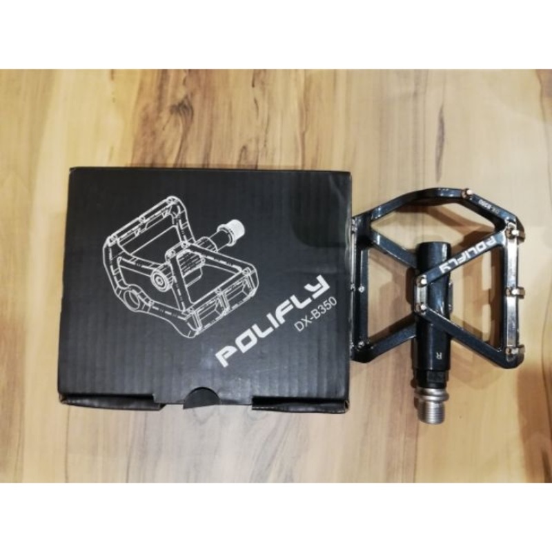 Polifly DX-B350 Sealed Bearing Flat Bicycle Pedals – Live4Bikes black 9/16″