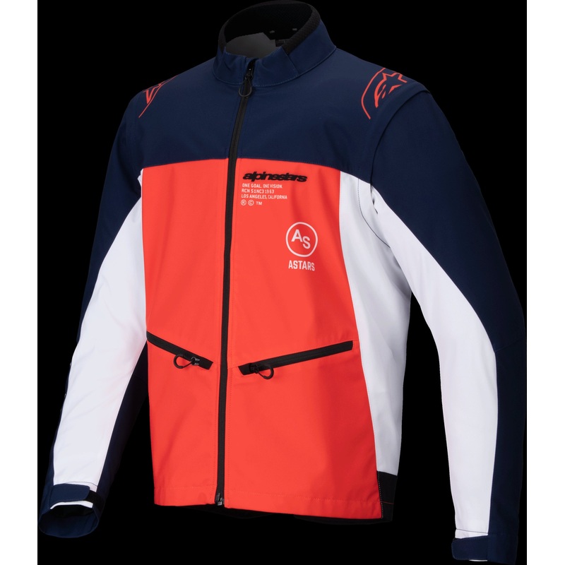 ALPINESTARS Lite-Dura Softshell Jacket Navy/Hot Orange/White 2X-Large