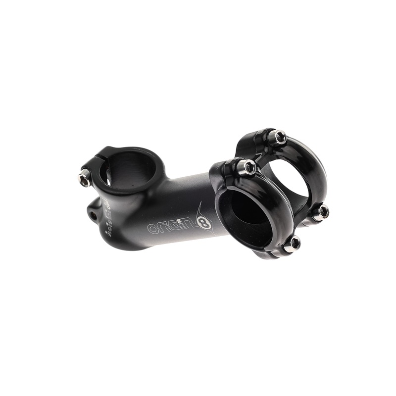 Origin8 Pro Pulsion Riser ATB Aluminum Stem 31.8mm Clamp 100mm 35 Degree Black
