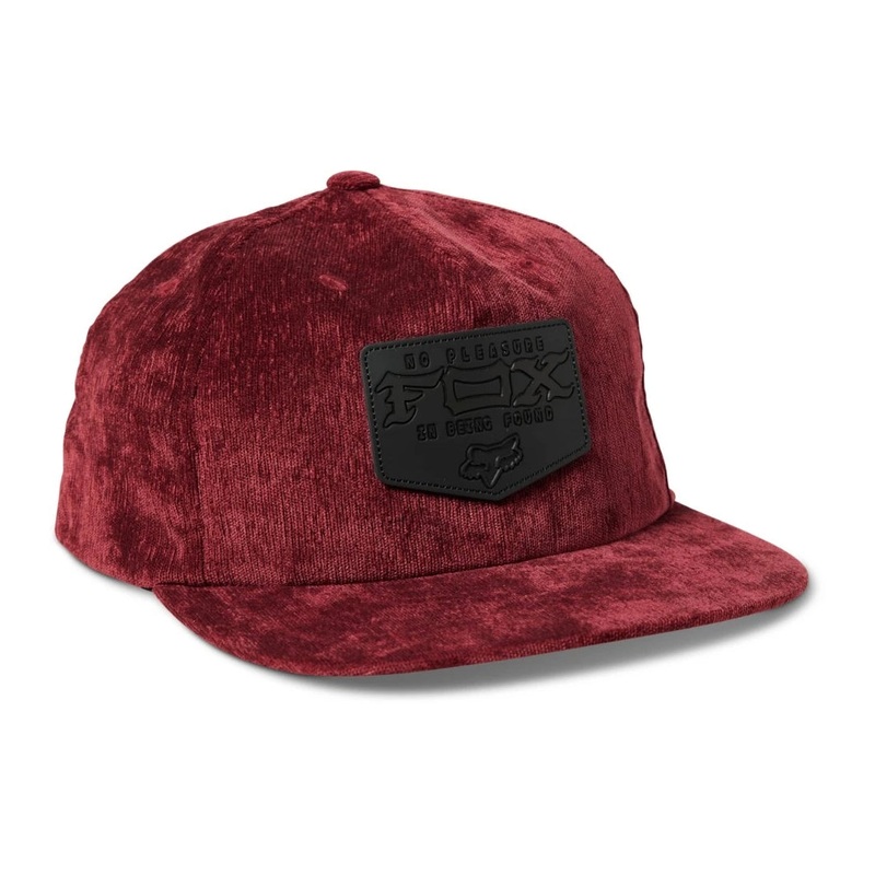 Fixated Snapback Hat Dark Maroon One Size