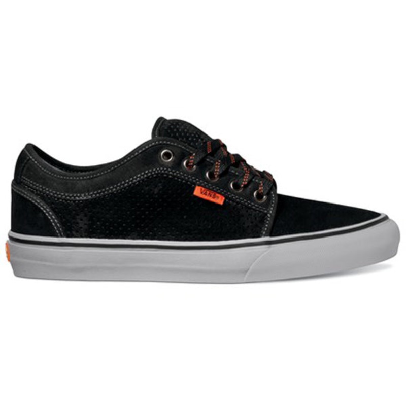 Vans Chukka Low Shoes-Black/Gray/Orange 6.5