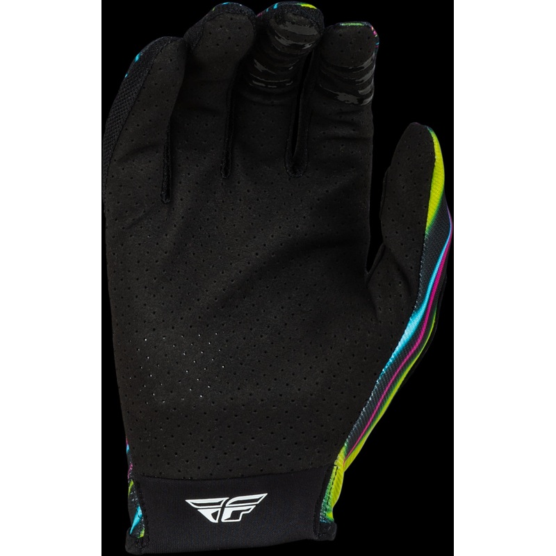 FLY RACING Lite Warped Gloves Black/Pink/Electric Blue Md