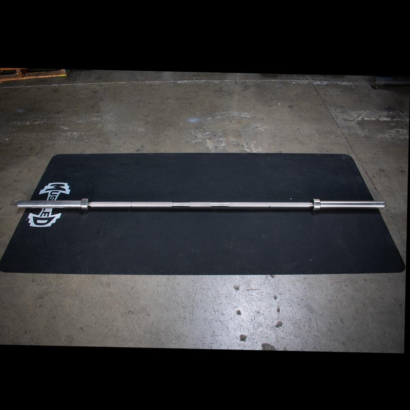 7′ Stainless Steel Olympic Bar – Bearing – Muscle D Fitness – Qualiity Knurling