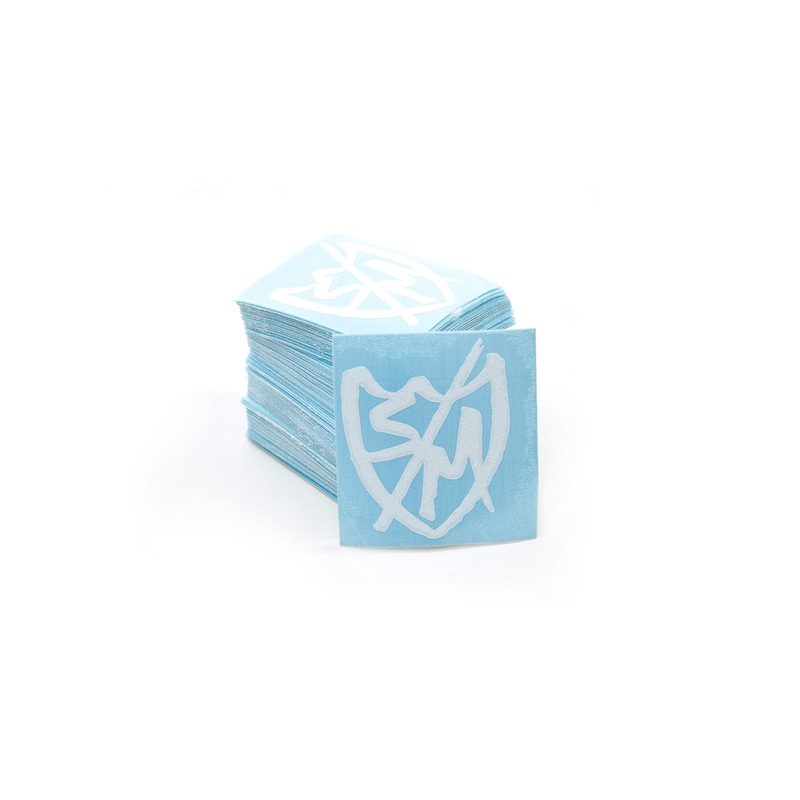 DIE CUT WHITE SHARPIE SHIELD STICKERS 1.5″, 100 PACK