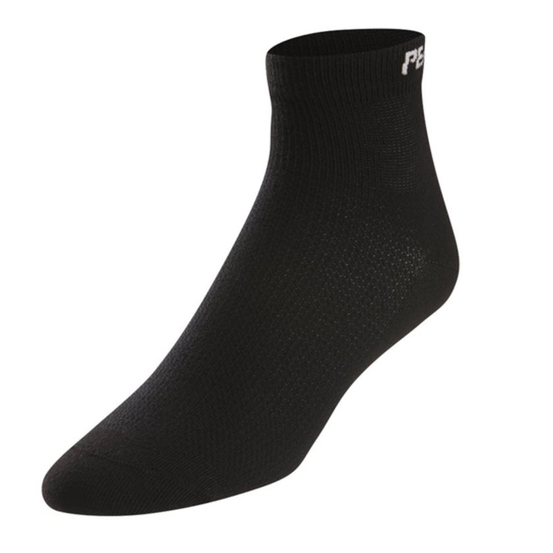 Pearl iZUMi Attack Low Sock Running Cycling Socks Black Large Black
