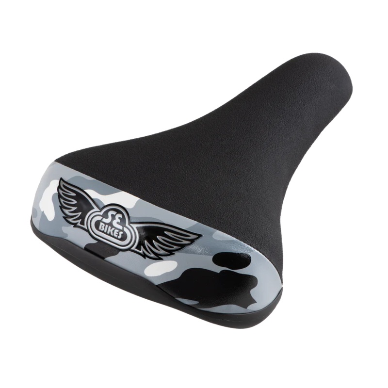 SE Racing Flyer Padded Railed Seat – Black w/ Urban Camo